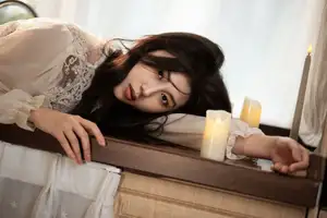 Etsuko's Enchanting Serenity: YiTuYu Vol.8580 Lace Nightwear in Soft Light.-1