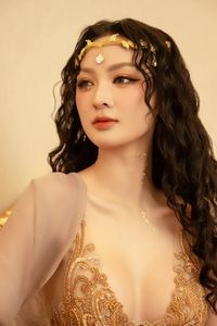 Captivating Asian Beauty Portrait: Elegant Attire & Alluring Aura-3