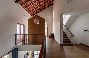 Explore Modern Tiled Roof House: Traditional charm meets green living, ideal architecture for a peaceful retirement.-1