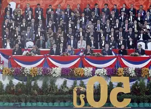 Laos National Day 50th Anniversary: Grand Parade at Vientiane's ThatLuang Captivates All-1