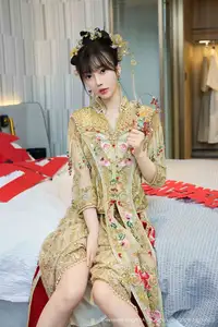 XiuRen No.10567: Yue Er Yue Er's Enchanting Traditional Bridal Photoshoot-9