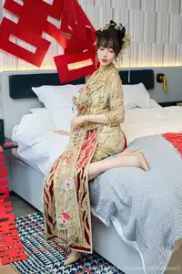 XiuRen No.10567: Yue Er Yue Er's Enchanting Traditional Bridal Photoshoot-11