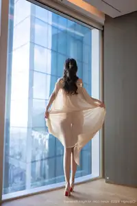 XiuRen No.10619 Tang An Qi: Captivating Grace in Sheer Tulle Elegance-25