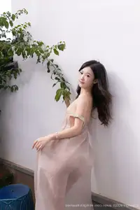 XiuRen No.10619 Tang An Qi: Captivating Grace in Sheer Tulle Elegance-35