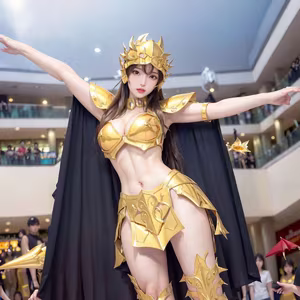 Discover the Golden Saintess: Majestic Beauty in Realistic Style - Saint Seiya-28