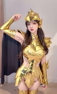 Discover the Golden Saintess: Majestic Beauty in Realistic Style - Saint Seiya-4