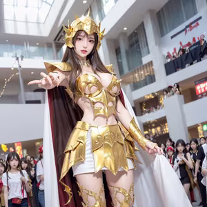 Discover the Golden Saintess: Majestic Beauty in Realistic Style - Saint Seiya-15