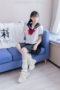 Chinese Model No.548 Nuomi: Fresh JK Uniform Style with Pile Socks and Sports Shoes by BoBoSocks-25