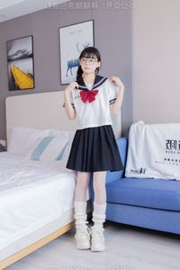 Chinese Model No.548 Nuomi: Fresh JK Uniform Style with Pile Socks and Sports Shoes by BoBoSocks-5