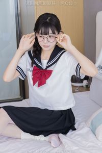 Chinese Model No.548 Nuomi: Fresh JK Uniform Style with Pile Socks and Sports Shoes by BoBoSocks-18