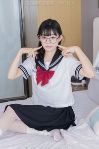 Chinese Model No.548 Nuomi: Fresh JK Uniform Style with Pile Socks and Sports Shoes by BoBoSocks-21