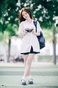 XVG No.36: Young Woman with Camera: Capturing Youthful Charm & Natural Style-21