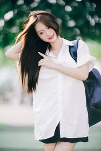 XVG No.36: Young Woman with Camera: Capturing Youthful Charm & Natural Style-0