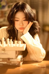 VGU No.93: Cozy Comfort: Girl Reading a Book in a Warm Sweater, Embracing Relaxed Home Style.-11