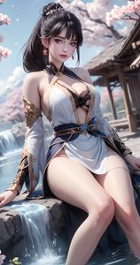 AI Generated Jian Lai Ruan Xiu Xiao Pa Cai: Cherry Blossom Serenity 0057-4341035951-1