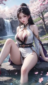 AI Generated Jian Lai Ruan Xiu Xiao Pa Cai: Cherry Blossom Serenity 0057-4341035951-9