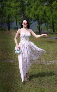 VGU No.39: Serene Moment A Young Woman Embraces Vietnam's Lush Natural Landscape-1