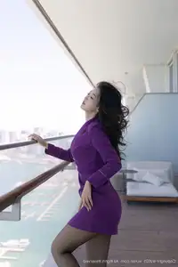 Tang An Qi's Elegant Purple Attire: Professional Grace from XiuRen No.10451-3