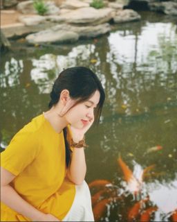 Serene Moments with Hydrangeas: A Young Woman's Nature Portrait-2