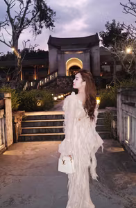 VGU No.51: Elegant Muse in a Flowing Gown Amidst Majestic Nature-10