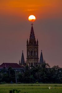 Majestic Ancient Church at Sunset: A Stunning Vietnamese Landscape-5