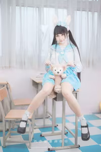 Coser Mu Mu Momo Transforms into Adorable Cinnamoroll in Sailor Uniform-1