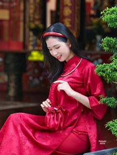 Graceful Vietnamese Woman in Traditional Ao Dai: A Portrait of Beauty-3