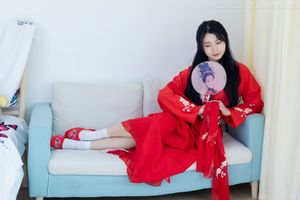 Chinese Model Rongrong No.2328: Elegant Hanfu in Radiant Red Traditional Attire-8