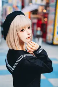 Coser Chunmomo's Enchanting Autumn Quest: Part04 Captures Street Style Beauty-6