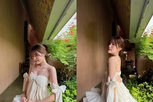 Tăng Mỹ Hàn: Hot girl showcases sweet beauty, Saigon socialite style in a pure white dress-6