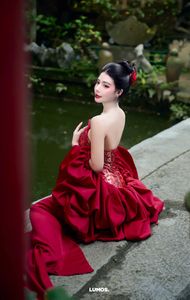 Traditional Vietnamese Beauty: Elegant Woman with Red Lantern, Capturing Asian Charm. 1000018929.jpg-17