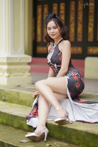 Alluring Asian Beauty | Modern Cheongsam Girl Exudes Charm-0