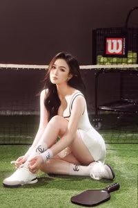 VGU No.44: Tennis Goddess: Dynamic Vietnamese Beauty, Alluring Sporty Style-1