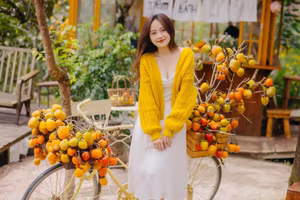 VGU No.120: Radiant Youth Amidst Golden Blooms – A Captivating Summer Portrait-23