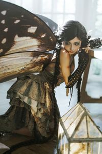 Discover Coser Chunmomo's Enchanting Dead Leaf Butterfly Cosplay: A Mystical Transformation.-4