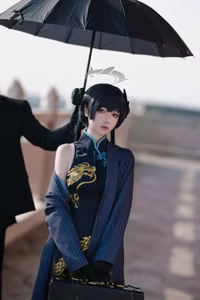 Coser Xiaomuzengaya as Blue Archive Hisaki: Captivating Cosplay & Elegant Portrayal-9