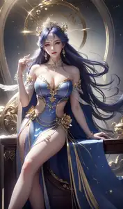 AI Generated Bai Lian Cheng Shen Heavenly Dome Part01: Alluring Goddess Mysterious Beauty-0