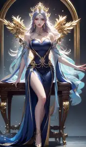 AI Generated Bai Lian Cheng Shen Heavenly Dome Part01: Alluring Goddess Mysterious Beauty-1