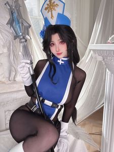 Coser Rioko: Goddess of Victory Nikke Maiden Ice Rose Cosplay Unveiled-10