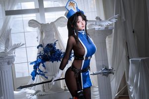 Coser Rioko: Goddess of Victory Nikke Maiden Ice Rose Cosplay Unveiled-4