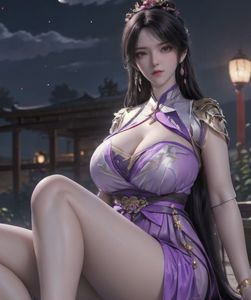 AI Generated: Enchanting Beauty Under Moonlight-20