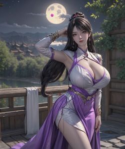 AI Generated: Enchanting Beauty Under Moonlight-9