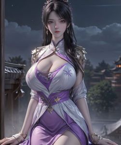 AI Generated: Enchanting Beauty Under Moonlight-16