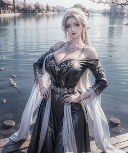 AI Generated Zhu Xian Xiaobai: Enchanting Ice Lake Goddess (73P)-8