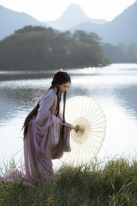 Ethereal Hanfu Beauty in Lavender Flower Field - YiTuYu Art Language Vol.8304: Serene Traditional Elegance.-27