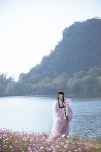 Ethereal Hanfu Beauty in Lavender Flower Field - YiTuYu Art Language Vol.8304: Serene Traditional Elegance.-28