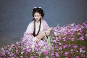 Ethereal Hanfu Beauty in Lavender Flower Field - YiTuYu Art Language Vol.8304: Serene Traditional Elegance.-19