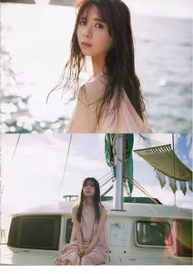 Nogizaka46's Ayame Tsutsui Shines on the Sea: Explore 'Kanjou no Sukima' Part02 in Her Evocative 1st Photobook-0