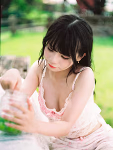 VGU No.143: A Gentle Beauty Embracing Summer Sun Fresh Youthfulness with Nature's Sweetness-6