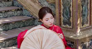 Graceful Vietnamese Traditional Ao Dai: Timeless Elegance 1000024747-8